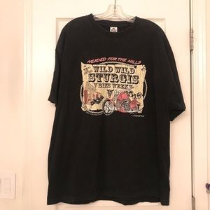 STURGIS Black 72nd Annual Motorcycle Rally Graphic Shirt 2XL Wild Wild 2012.‎